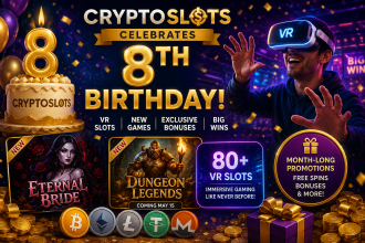 CryptoSlots Celebrates 8 Years with VR: la tragamonedas